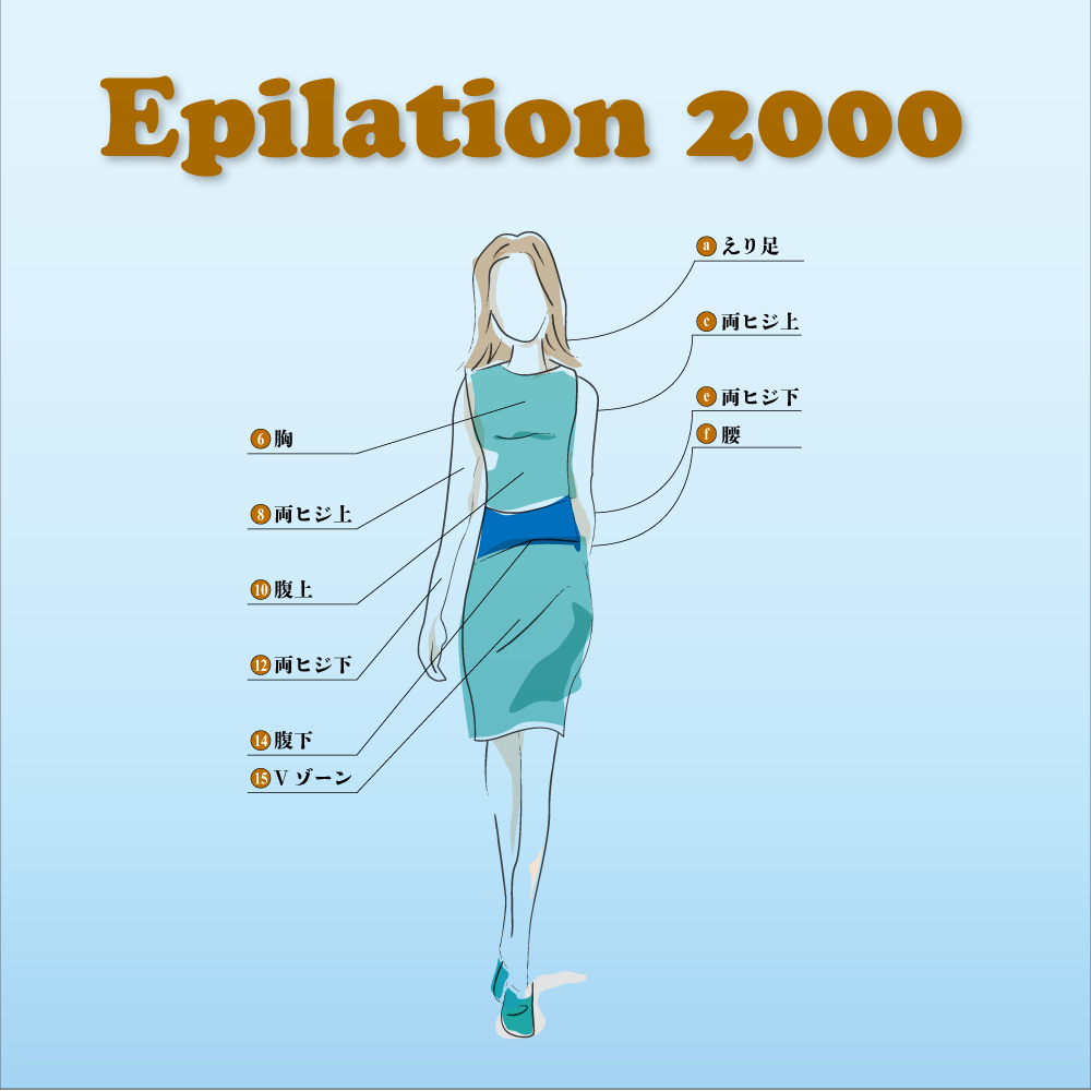 Epilation 2000 Price（美肌脱毛価格）